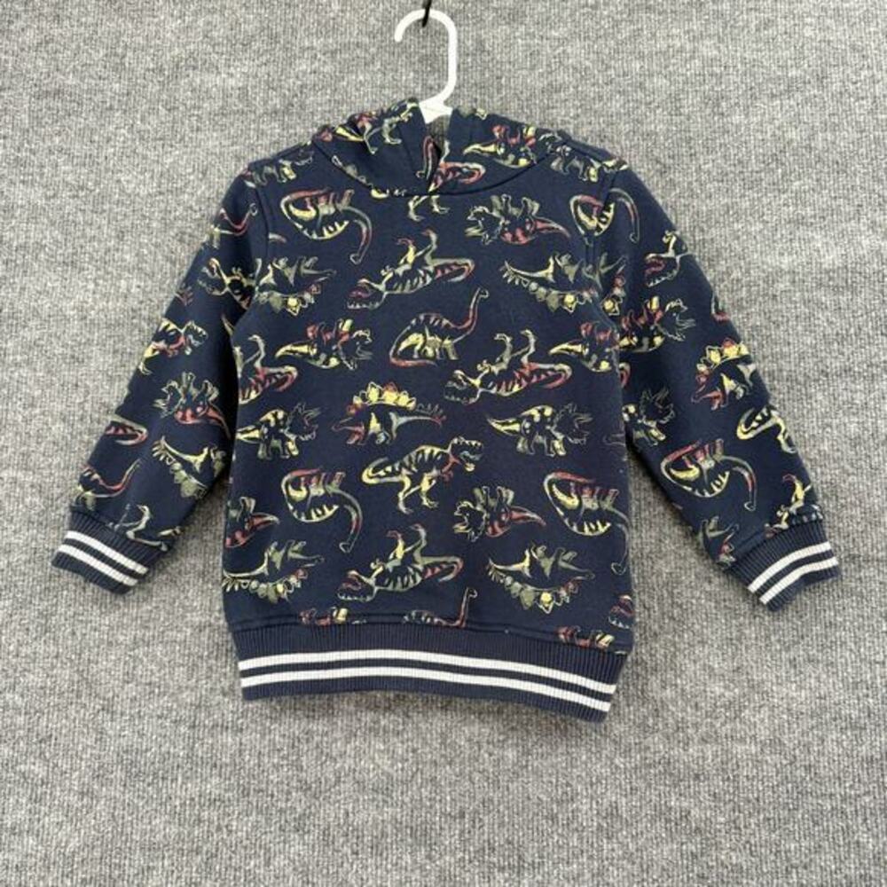 Kids Headquarters All Over Print Dinosaur Hoodie Size 3T Navy Hooded Sweatshirt